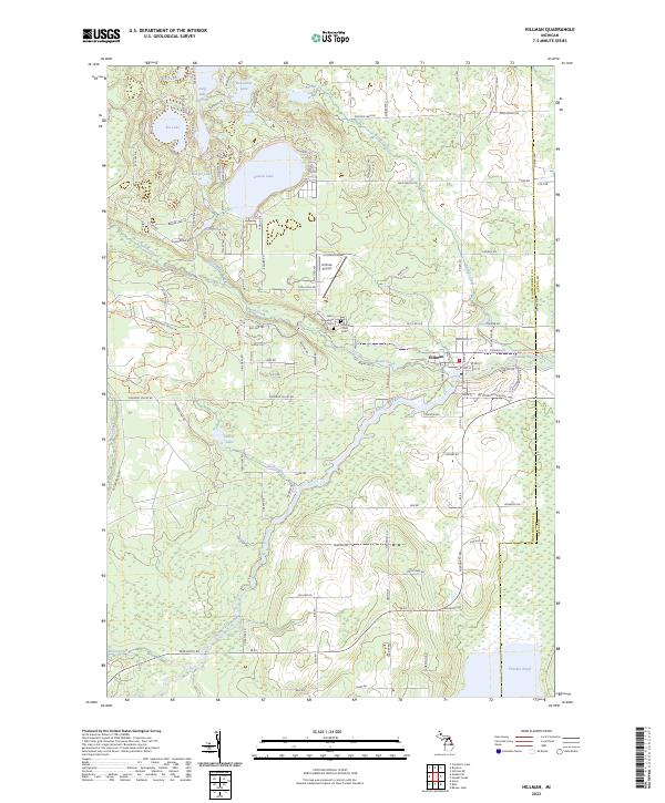 USGS Topographic Map – Hillman
