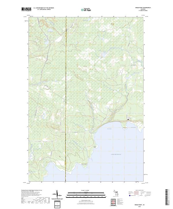 USGS Topographic Map – Hiram Point