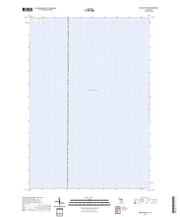 2023 Map of Hiram Point OE S, 2023 Print