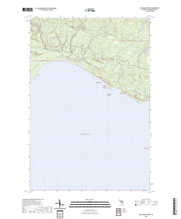 USGS Topographic Map – Hog Island Point