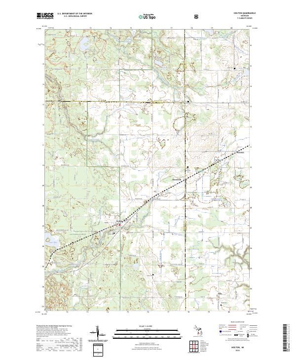 USGS Topographic Map – Holton