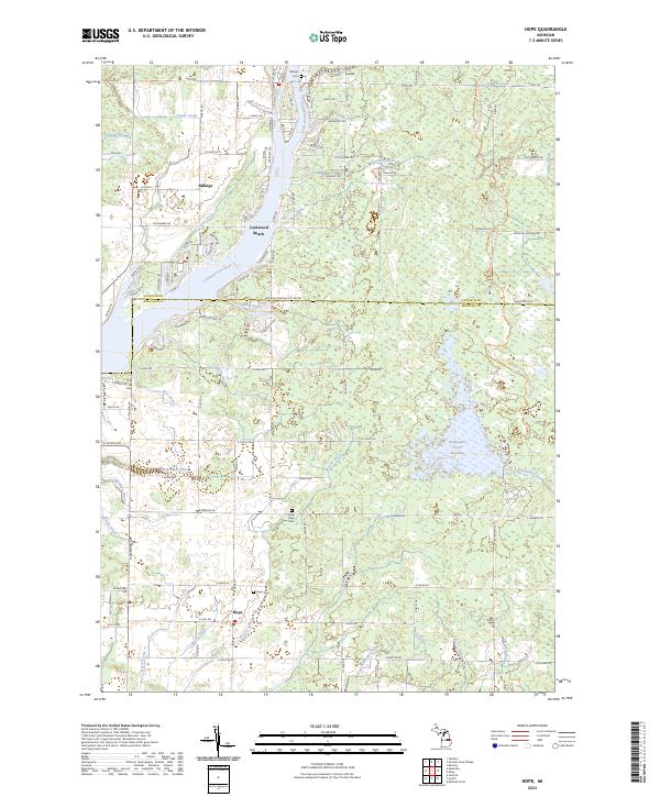 USGS Topographic Map – Hope