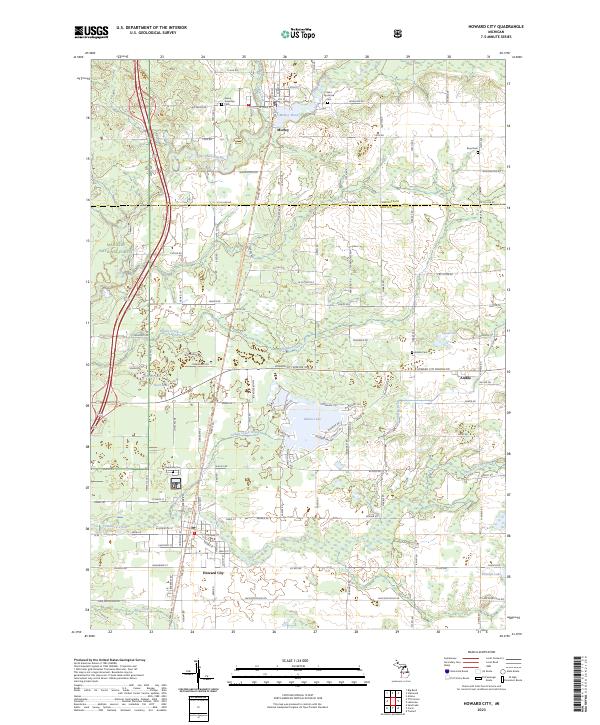 USGS Topographic Map – Howard City