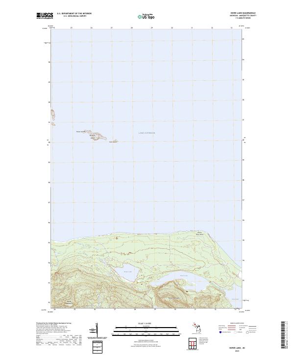 USGS Topographic Map – Howe Lake