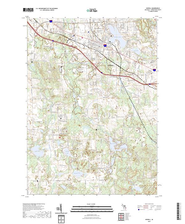 USGS Topographic Map – Howell