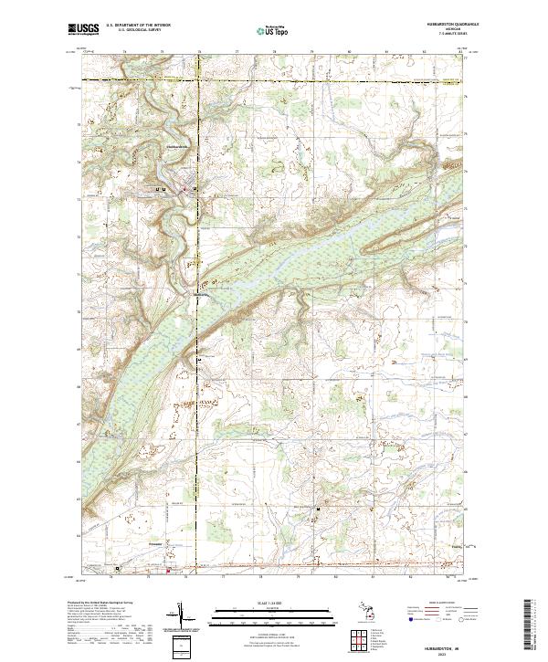 USGS Topographic Map – Hubbardston