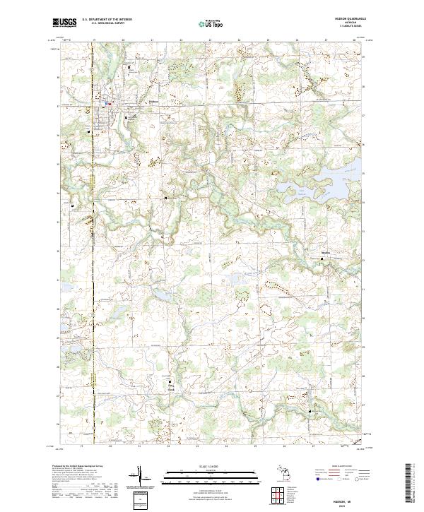 USGS Topographic Map – Hudson