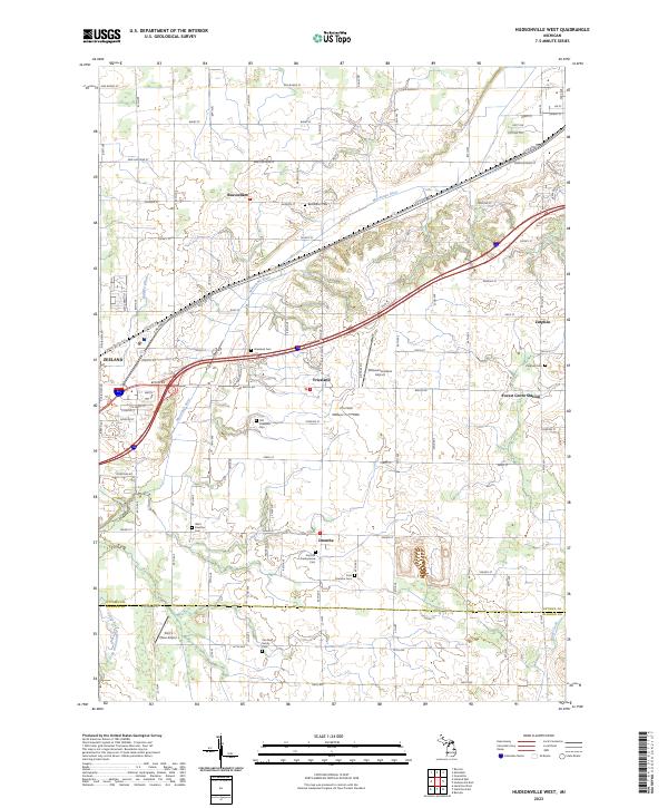 USGS Topographic Map – Hudsonville West