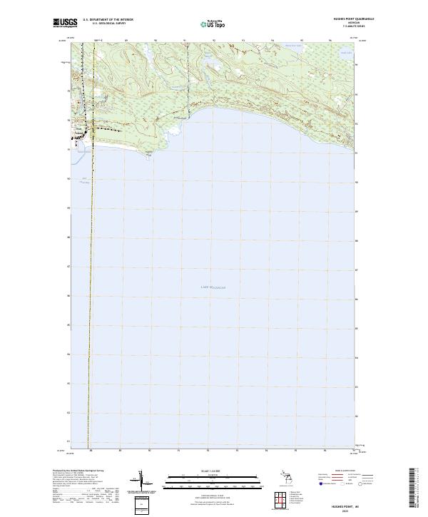 USGS Topographic Map – Hughes Point