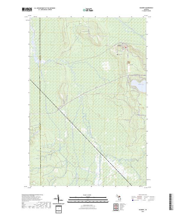 USGS Topographic Map – Hulbert