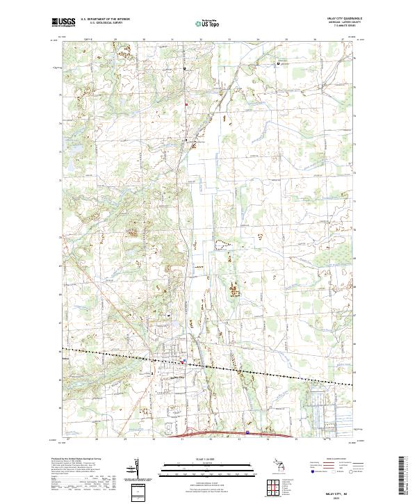 USGS Topographic Map – Imlay City