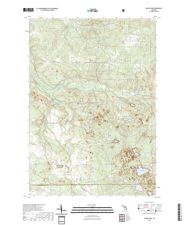 USGS Topographic Map – Island Lake