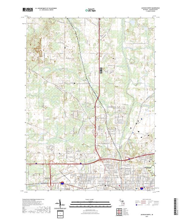 USGS Topographic Map – Jackson North
