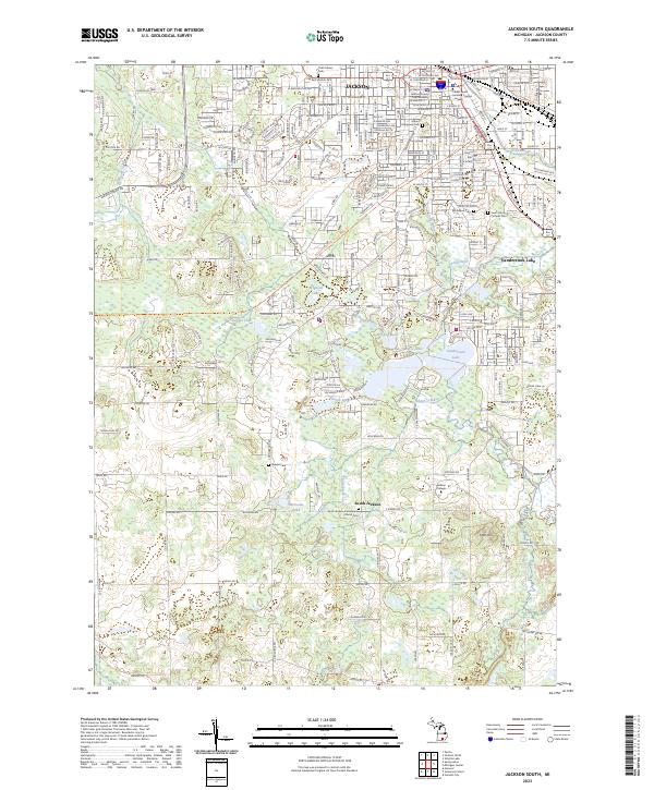 USGS Topographic Map – Jackson South