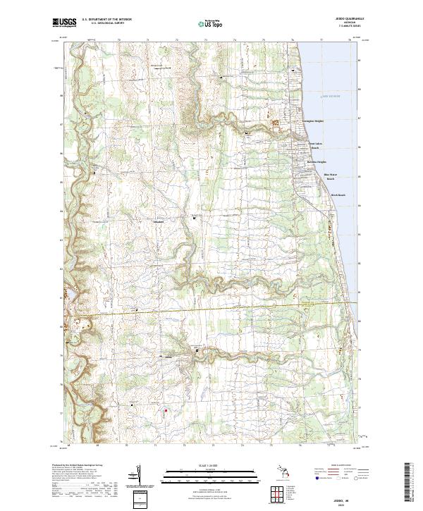 USGS Topographic Map – Jeddo