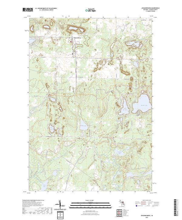 USGS Topographic Map – Johannesburg