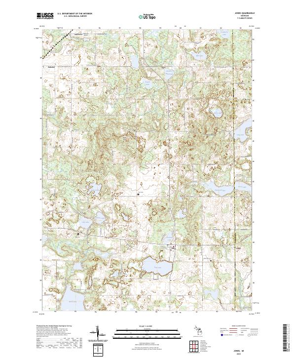USGS Topographic Map – Jones