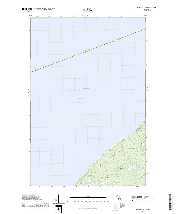 2023 Map of Keweenaw Bay NE, 2023 Print