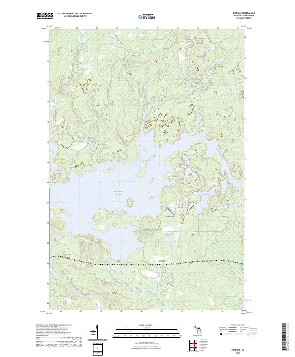 USGS Topographic Map – Kiernan