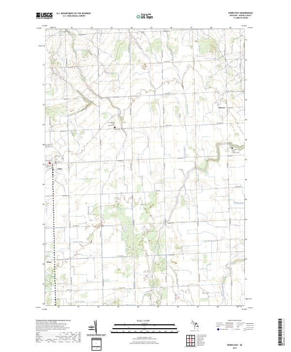 USGS Topographic Map – Kinde East