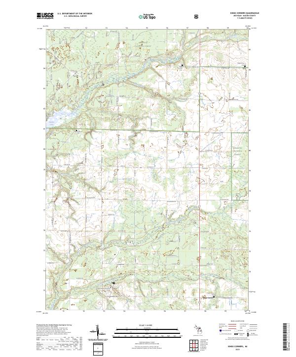 USGS Topographic Map – Kings Corners