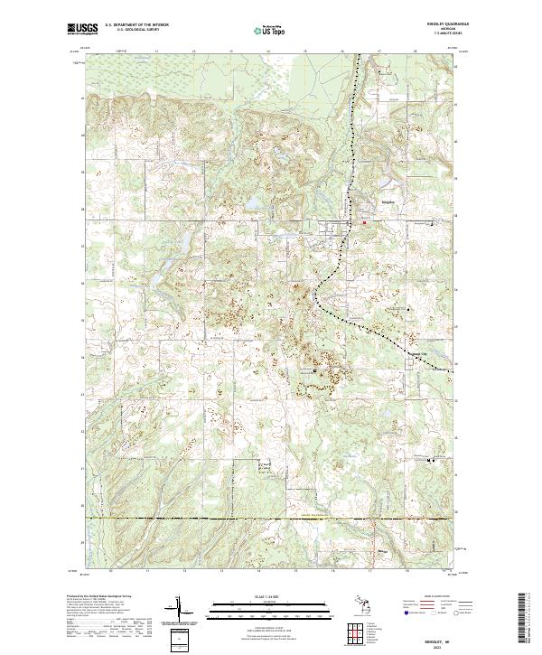 USGS Topographic Map – Kingsley