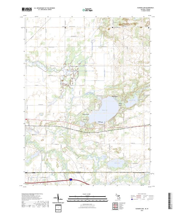 USGS Topographic Map – Klinger Lake