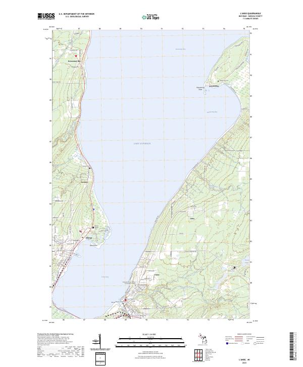 2023 Map of L'Anse, 2023 Print