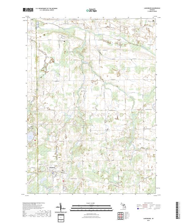 USGS Topographic Map – Laingsburg