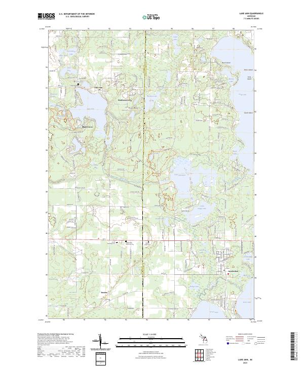 USGS Topographic Map – Lake Ann