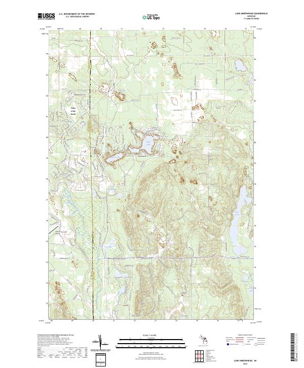 USGS Topographic Map – Lake Arrowhead