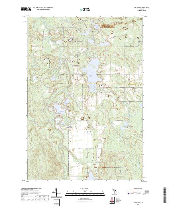 USGS Topographic Map – Lake Geneva