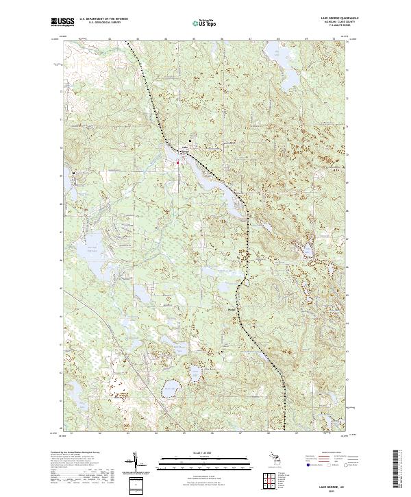 USGS Topographic Map – Lake George