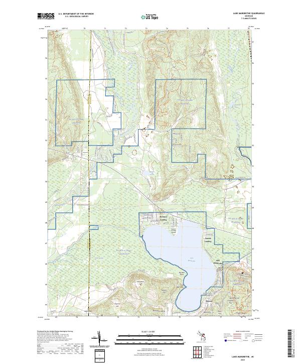 USGS Topographic Map – Lake Margrethe