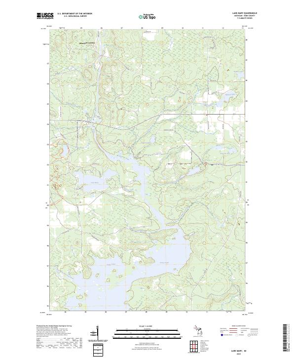 USGS Topographic Map – Lake Mary