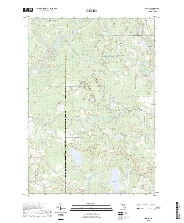 USGS Topographic Map – Lake NE