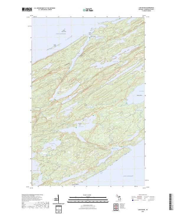 USGS Topographic Map – Lake Richie
