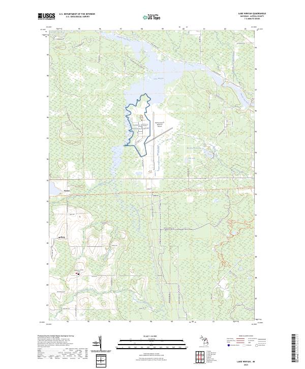 USGS Topographic Map – Lake Winyah