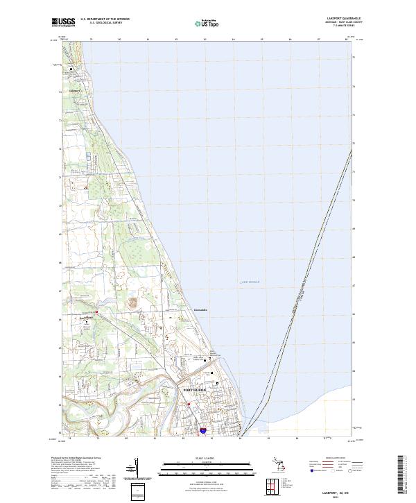 USGS Topographic Map – Lakeport