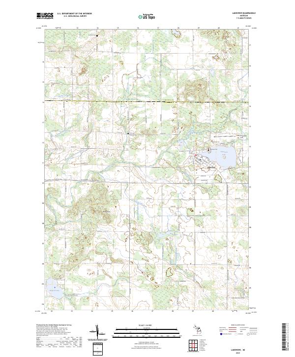 USGS Topographic Map – Lakeview