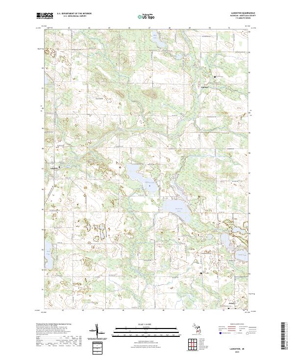 USGS Topographic Map – Langston