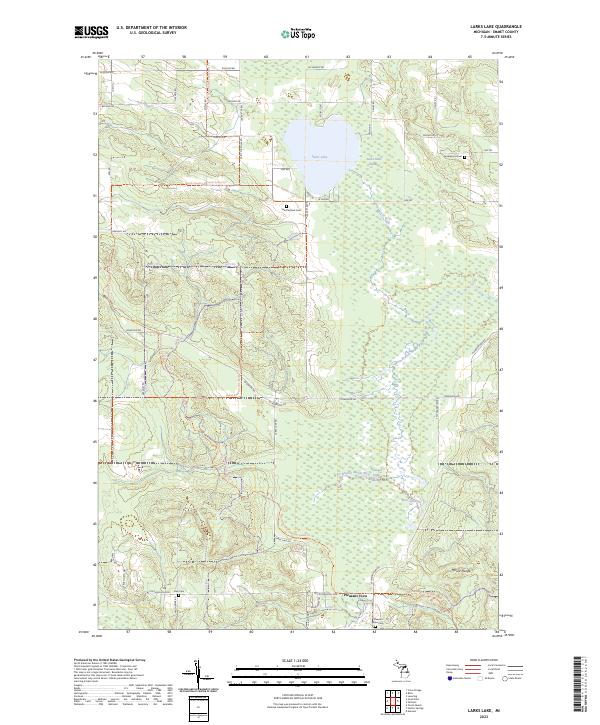USGS Topographic Map – Larks Lake
