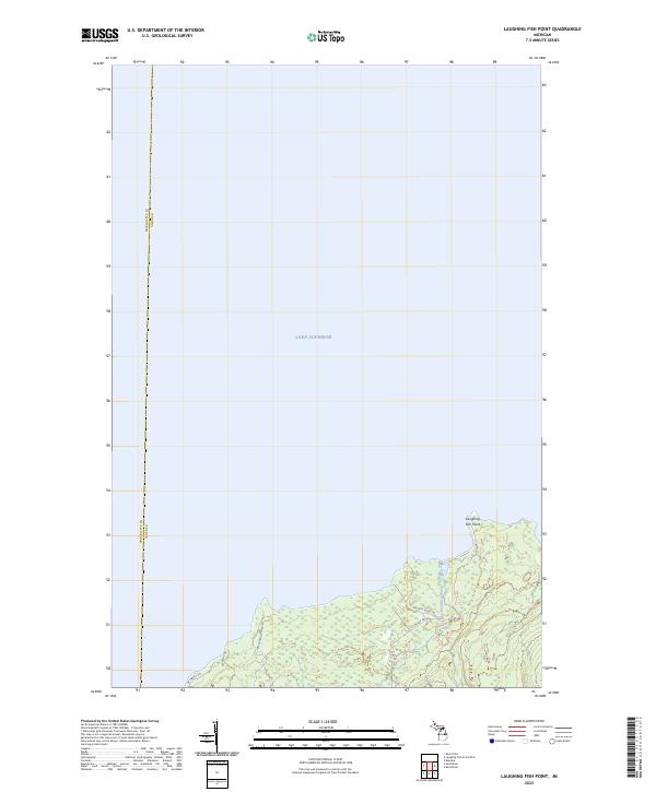 USGS Topographic Map – Laughing Fish Point
