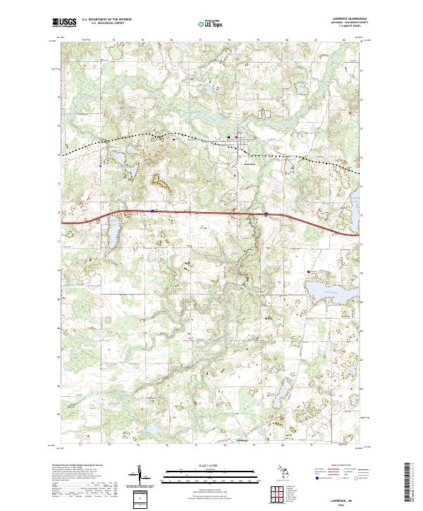 USGS Topographic Map – Lawrence