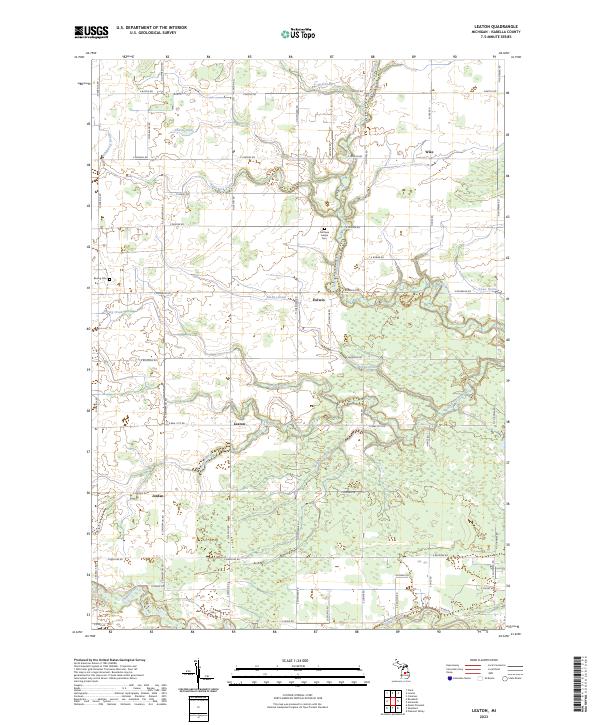 USGS Topographic Map – Leaton