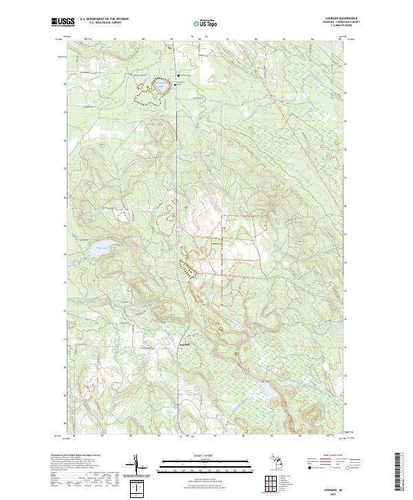 USGS Topographic Map – Legrand