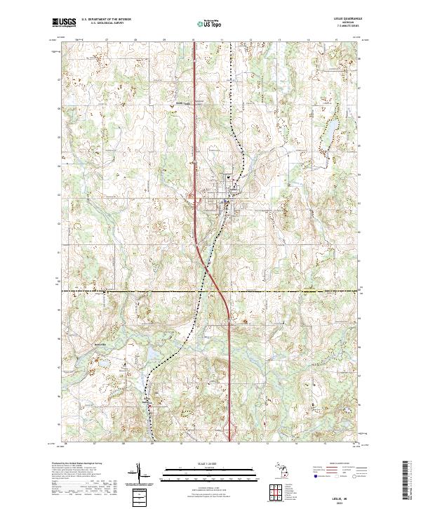 USGS Topographic Map – Leslie