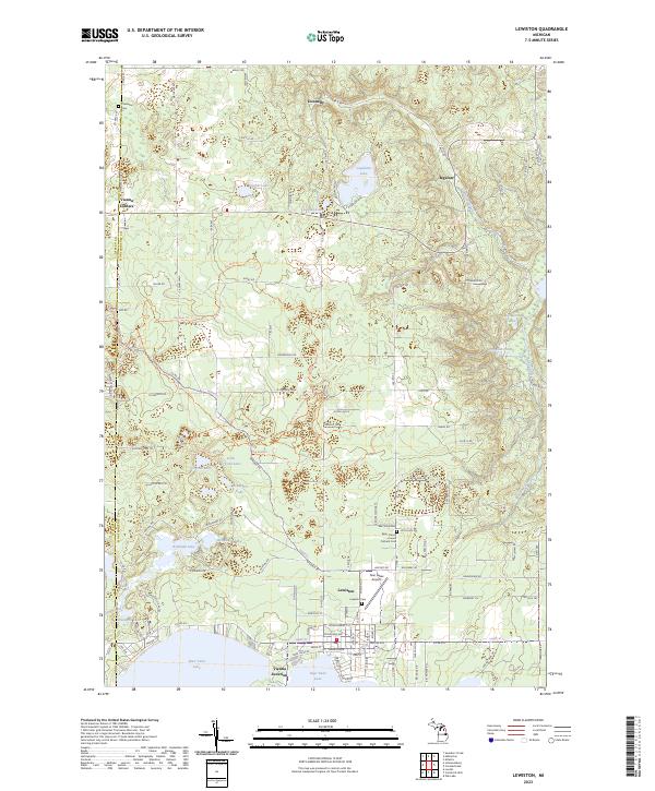 USGS Topographic Map – Lewiston