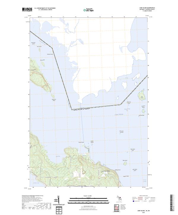 USGS Topographic Map – Lime Island