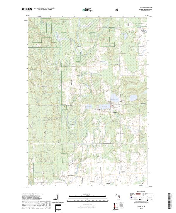 USGS Topographic Map – Lincoln
